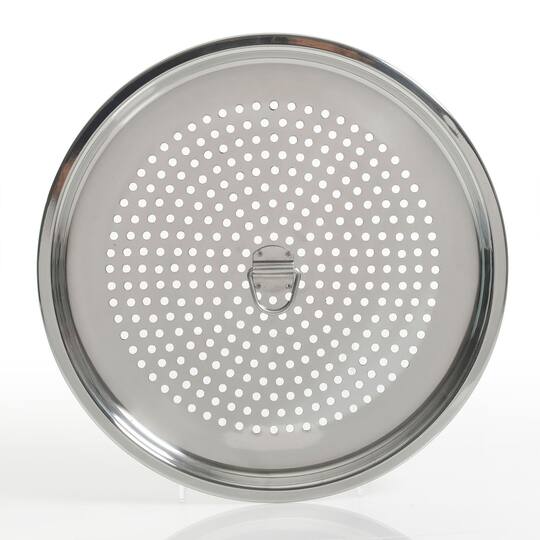 Kenmore® 16qt. Blue Stainless Steel Pot with Steamer Insert and Glass Lid